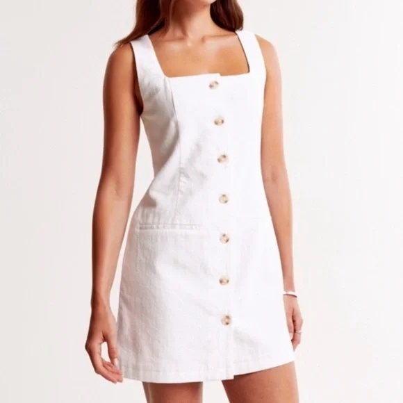 Abercrombie & Fitch | Dresses | The Af Mara Squareneck Linenblend Vest Mini Dress White | Poshmark Abercrombie & Fitch | Dresses | The Af Mara Squareneck Linenblend Vest Mini Dress White | Poshmark